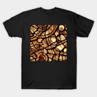 Wood pattern, model 16 T-Shirt